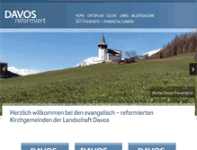 Tablet Screenshot of davosreformiert.ch